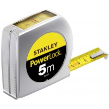 Stanley 0-33-932 PowerLock Bandmaß Kunststoff 5m mit Sichtfenster
