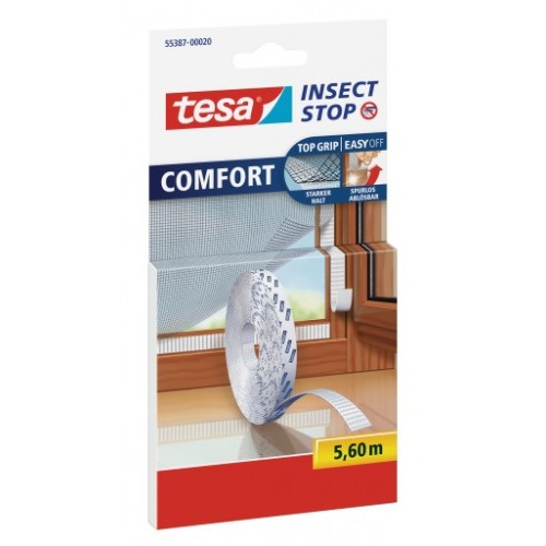 TESA Insect Stop Fliegengitter COMFORT Klettband-Ersatzrolle 55387