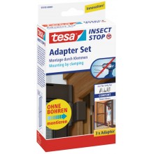TESA Insect Stop Fliegengitter ALU Comfort Adapter-Set braun 55193
