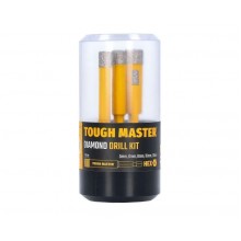 Tough Master TM-DDK5 Diamantbohrer-Set 5 mm, 6 mm, 8 mm, 10 mm , 12 mm, 5-teilig