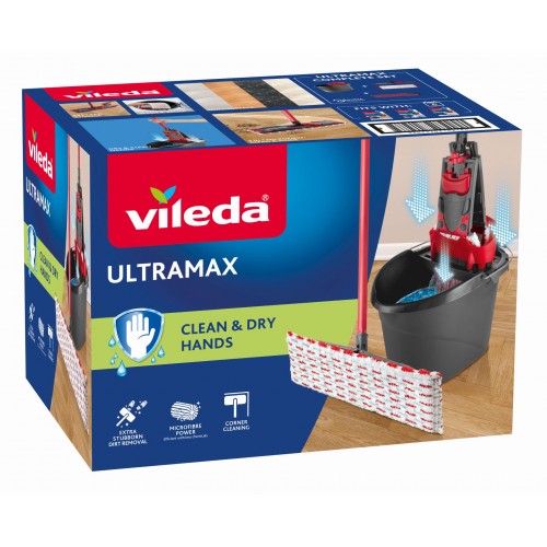 VILEDA Ultramax Komplett Set, Schwarz 155737 VILEDA Ultramax Komplett Set, Schwarz 155737