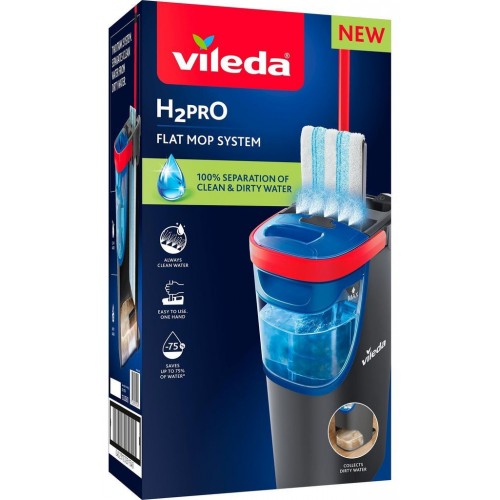 VILEDA H2Pro flachwischer Set 175774 VILEDA H2Pro flachwischer Set 175774