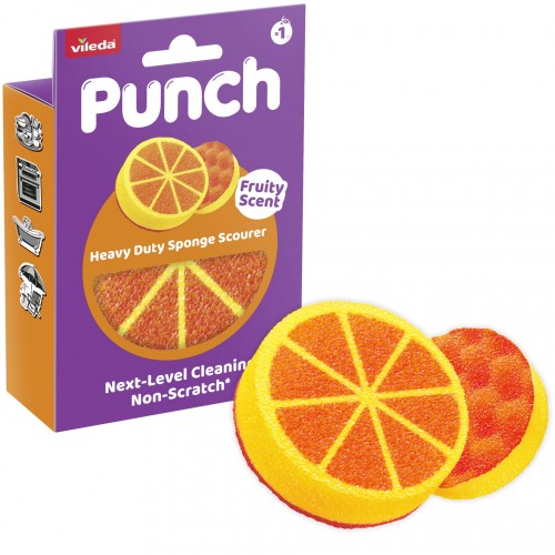 VILEDA PUNCH Orange Schwamm 1 St. 180758 VILEDA PUNCH Orange Schwamm 1 St. 180758