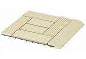 G21 WPC Übergangsleiste für Fliesen Cumaru 30 x 75 cm, 63910066