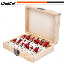 WellCut WC-RB12 Fräser-Set (12 Stück) 1/4''