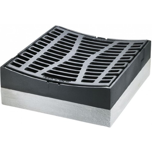 ACO Combipoint PP Aufsatz Rinnenform 500x524mm, C250, H175, Gusseisen 89114