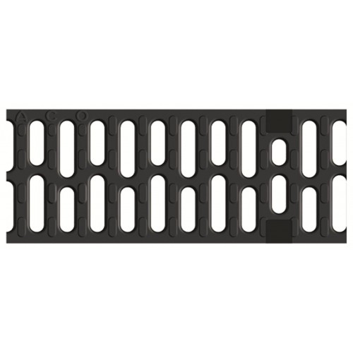 ACO Drainlock NW 100, Klasse D 400/E 600, Stegrost 0,5 m, Gusseisen 12671