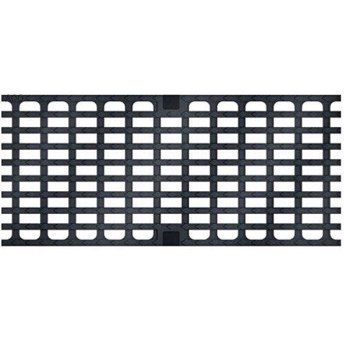 ACO Drainlock NW 200, Klasse D 400/E 600, Längsstabgussrost Maschenoptik 0,5 m, Gusseisen