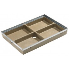 ACO Self Vario Bodenwanne aus Polymerbeton, 60 x 40 cm, mit Ablaufloch 00398