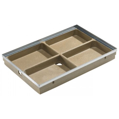 ACO Self Vario Bodenwanne aus Polymerbeton, 75 x 50 cm, mit Ablaufloch 00399