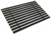 ACO Schuhabstreifer Gummimatte, ALU Fußmatte, 60 x 40cm, schwarz 01213