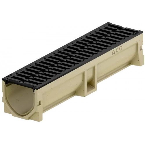 ACO Self Euroline 2.0 Entwässerungsrinne 0,5 m, H=10,4 cm, mit Gussrost B125 3003698
