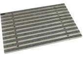 ACO Vario 2.0 Schuhabstreifermatte 60 x 60 cm, Rips, hellgrau 3008312