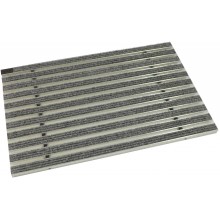 ACO Vario 2.0 Schuhabstreifermatte 75 x 50 cm, Rips, hellgrau 3008438