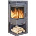 ABX ADMIRAL E-II, Kaminofen, gebrochenes Glas, grau+Granit paradiso 4670-7P