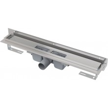 ALCAPLAST Duschrinne mit Rand 750 mm für den perforierten Rost zur Wand APZ4-750