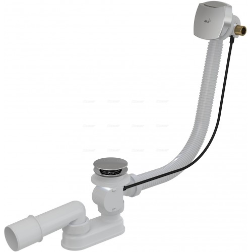 ALCAPLAST Ablaufgarnitur für dickwandigen Badewannen mit Überlauf, Metall 80cm, A565KM180 ALCAPLAST Ablaufgarnitur für dickwandigen Badewannen mit Überlauf, Metall 80cm, A565KM180