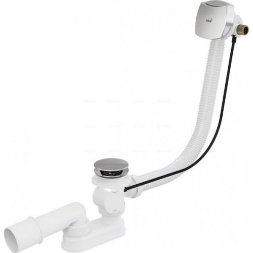 ALCAPLAST Ablaufgarnitur für Badewannen mit Überlauf, Metall 80 cm, A564KM180 ALCAPLAST Ablaufgarnitur für Badewannen mit Überlauf, Metall 80 cm, A564KM180