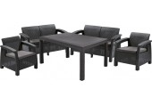 ALLIBERT CORFU FIESTA Lounge-Set, graphit/grau 17198008