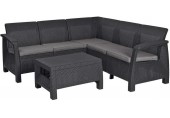 ALLIBERT CORFU RELAX Lounge-Set, graphit/grau 17202123