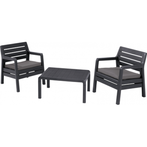ALLIBERT DELANO Balcony Garten Set, graphit/grau 17201164 ALLIBERT DELANO Balcony Garten Set, graphit/grau 17201164