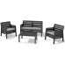 ALLIBERT DELANO Lounge Set, graphit/grau 17201088