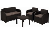 ALLIBERT GEORGIA Lounge-Set, braun/grau-beige 17199879