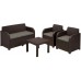 Ausverkauf ALLIBERT GEORGIA Lounge-Set, braun/grau-beige 17199879 Beschäd. Verpack