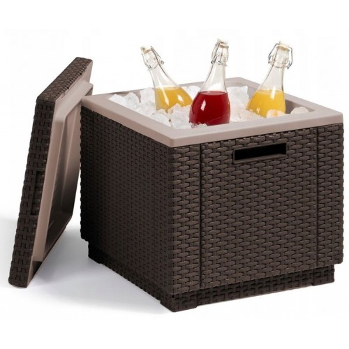 ALLIBERT ICE CUBE Kühlbox, 42 x 42 x 41 cm, braun 17194600