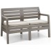 ALLIBERT DELANO Garten-Bank 124 x 65 x 77cm, cappuccino/sand 17205384