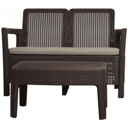 ALLIBERT TARIFA Gartenset, braun/grau-beige 17203400