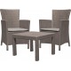 ALLIBERT ROSARIO Balkon-Set, cappuccino/sand 17200030