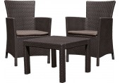 ALLIBERT ROSARIO Balkon-Set, braun/grau-beige 17200030