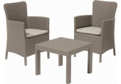 ALLIBERT SALVADOR Balkon-Set, cappuccino/beige 17200721