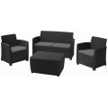 B-Ware! ALLIBERT CORONA Lounge Set, graphit/grau 17198017-OV beschädigt!