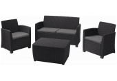 ALLIBERT CORONA Lounge Set, graphit/grau 17198017