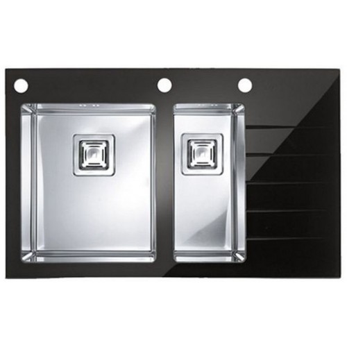 ALVEUS CRYSTALIX 20 Küchenspüle, 860 x 540 mm, links, schwarz 1099641 ALVEUS CRYSTALIX 20 Küchenspüle, 860 x 540 mm, links, schwarz 1099641