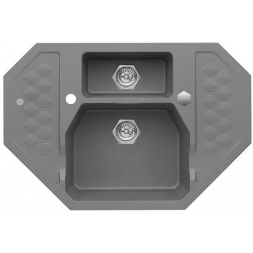 ALVEUS SENSUAL 60 Küchenspüle aus Granit, 900 x 610 mm, steel 04