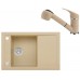 ALVEUS Set FORMIC 30 Granitspüle 760x500 mm + Küchenarmatur AM 20, beige