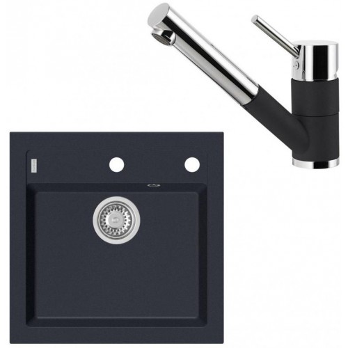 ALVEUS Set FORMIC 20 Granitspüle 520x510 mm + Küchenarmatur AM 100-P, Twilight 05 ALVEUS Set FORMIC 20 Granitspüle 520x510 mm + Küchenarmatur AM 100-P, Twilight 05