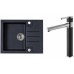 ALVEUS Set ROCK 30 Granitspüle 595x475 mm + Küchenarmatur ZINA, Twilight 05