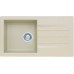 ALVEUS Cortina 70 Granitspüle, 780 x 435 mm, Siphon + Zugknopf, beige