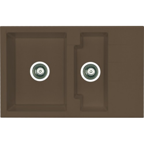 ALVEUS Cubo 40 Algranitspüle, 780 x 500 mm, espresso 1088556 ALVEUS Cubo 40 Algranitspüle, 780 x 500 mm, espresso 1088556