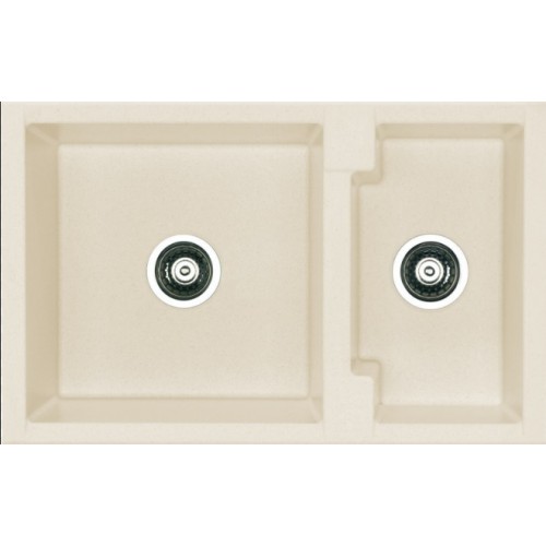 ALVEUS Algranitspüle CUBO 50 cream