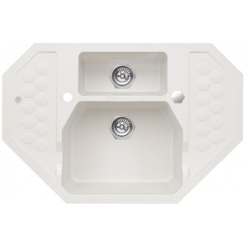 ALVEUS SENSUAL 60 Granitspüle, 900 x 610 mm, weiß ALVEUS SENSUAL 60 Granitspüle, 900 x 610 mm, weiß