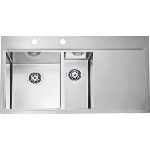 ALVEUS PURE 60 L Edelstahlspüle, 980 x 525 mm, links 1103654