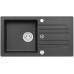 ALVEUS CORTINA 140 Granitspüle, 750 x 420 mm, POP-UP, schwarz