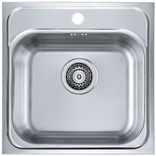 ALVEUS BASIC 140 NEW FI 90 Edelstahlspüle, 465 x 465 mm, Satin 1100905