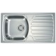 ALVEUS BASIC 170 FI 90 Edelstahlspüle, 780 x 435 mm, Satin 1085986