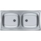 ALVEUS BASIC 70 Edelstahlspüle, 860 x 435 mm, Satin 1008846
